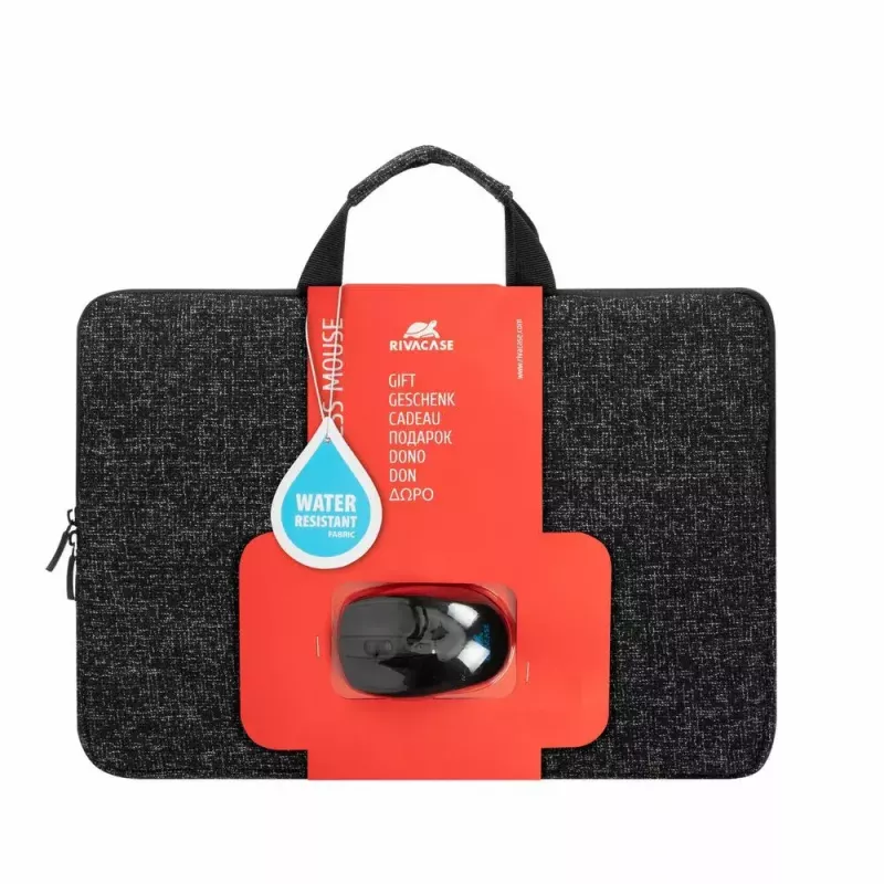 Rivacase Anvik 7916 apvalks portatīvajam datoram 15,6" ar peli, melns