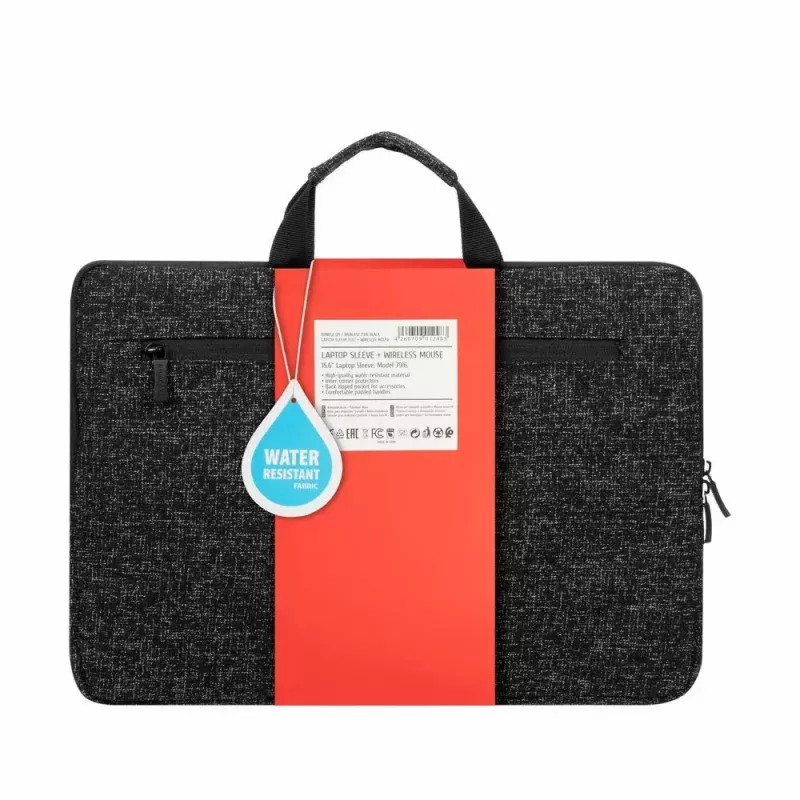 Rivacase Anvik 7916 apvalks portatīvajam datoram 15,6" ar peli, melns