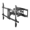 Sienas televizora stiprinājums Gembird WM-80ST-02 — fiksēts/slīps, 37–80 collas, VESA līdz 600x400, 60 kg, melns