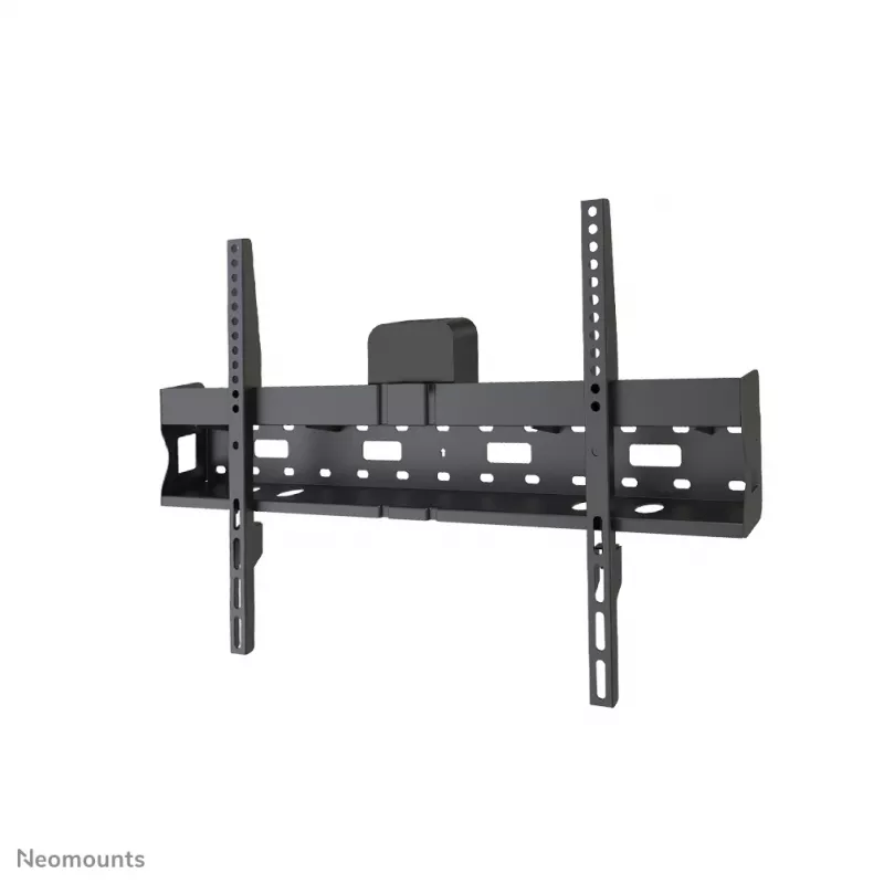 Neomounts LFD-W1640MP fiksēts televizora sienas turētājs, 37-75 collu (94-190,5 cm), VESA 200x200-600x400, līdz 35 kg, dziļums 6,2 cm, ar vietu multivides atskaņotājam / mini PC, tērauda, melns