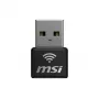 USB adapteris MSI AX1800 Nano WiFi USB 2.0 Melns