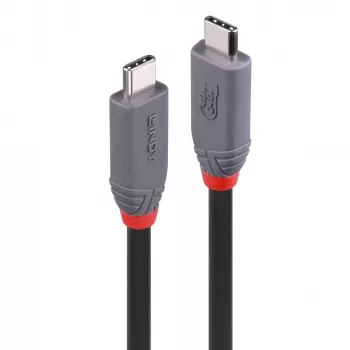 Lindy 0.8m USB 4 240W Type C kabelis, Anthra Line