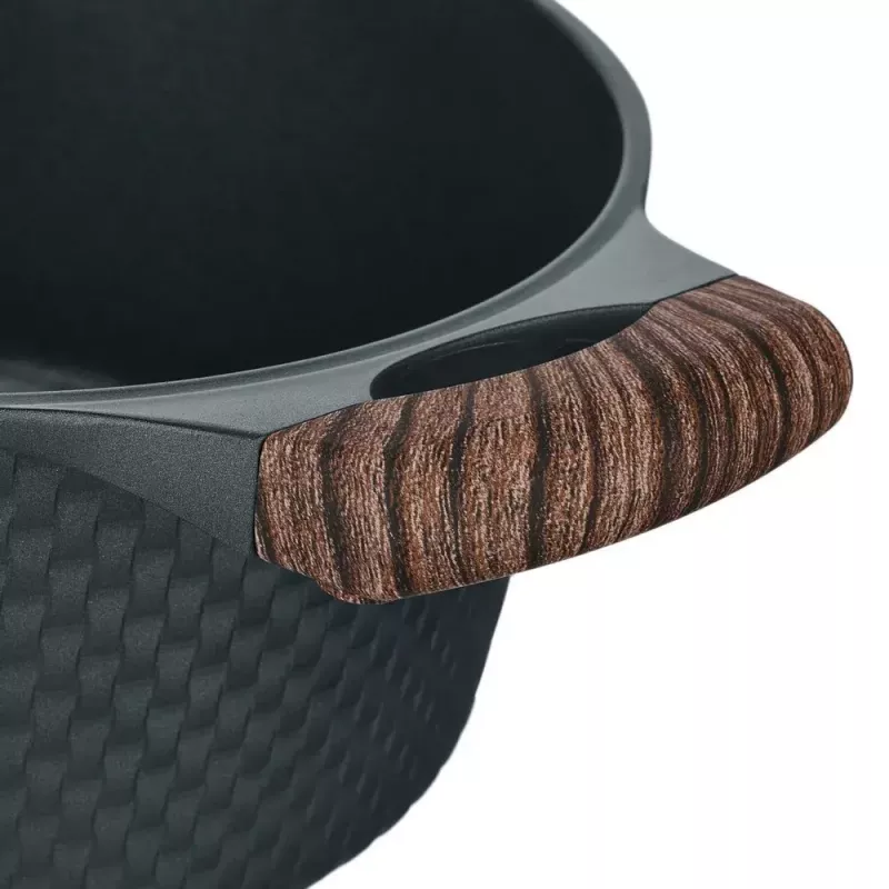 Resto Kitchenware Ran 4,2 l apaļš katls, bēšs, koka