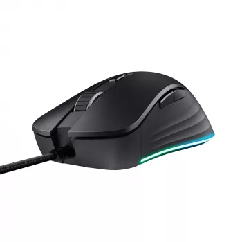 Trust GXT924 YBAR+ spēļu pele, labā roka, USB Type-A, optiskā, 25600 DPI