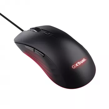 Trust GXT924 YBAR+ spēļu pele, labā roka, USB Type-A, optiskā, 25600 DPI