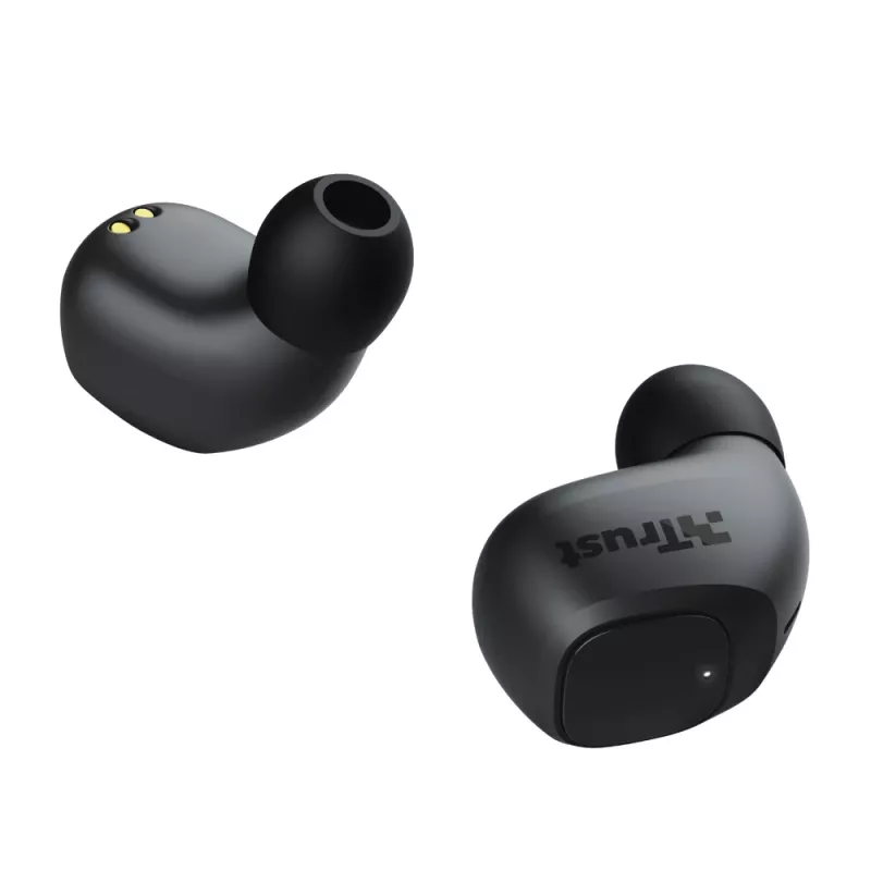 Trust Nika Compact TWS austiņas ar uzlādes futrāli, melnas