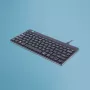 R-Go Tools ergonomiskā tastatūra R-Go Compact Break, kompakta tastatūra ar pārtraukuma programmatūru, QWERTY (US), vadu, melna