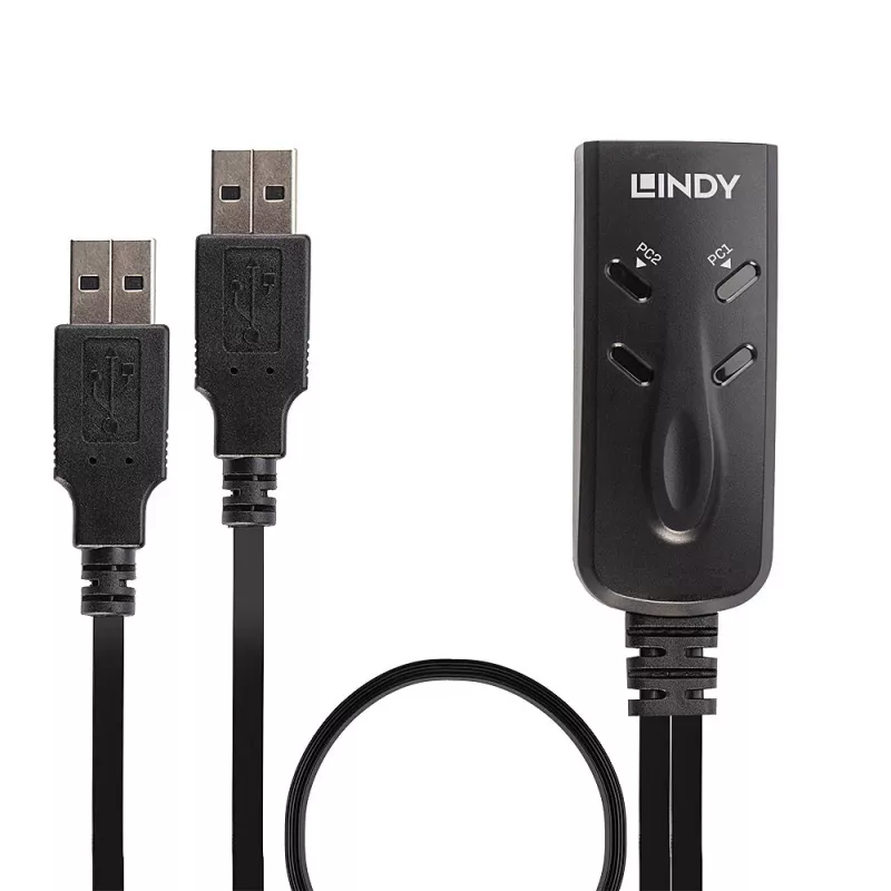 Lindy 2 Port USB KM Slēdzis