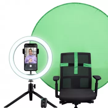 Apgaismojuma gredzens LED Trust Maku+ Black Green 24881