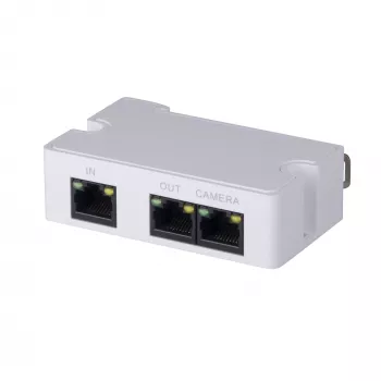 Tīkla raidītājs DAHUA PFT1300, 10/100 Mbps, līdz 300 m, IEEE 802.3af/at, 79×52×23 mm, 3 W, balts