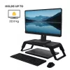 Fellowes Hana LT monitora statīvs ar 3 augstuma regulējumiem - ergonomisks regulējams monitora statīvs - maksimālā slodze 22.6 kg - melns