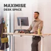 Fellowes Hana LT monitora statīvs ar 3 augstuma regulējumiem - ergonomisks regulējams monitora statīvs - maksimālā slodze 22.6 kg - melns