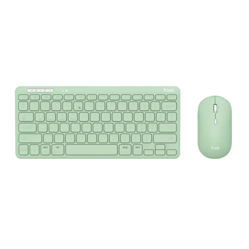Trust Lyra 24942 bezvadu tastatūras un peles komplekts, zaļš