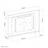 Neomounts WL15-660WH1 sienas planšetes turētājs, maksimālais ekrāna izmērs 32,8 cm
