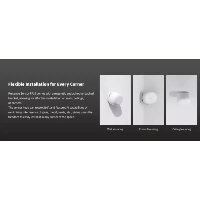Aqara FP1E PS-S03D klātbūtnes sensors