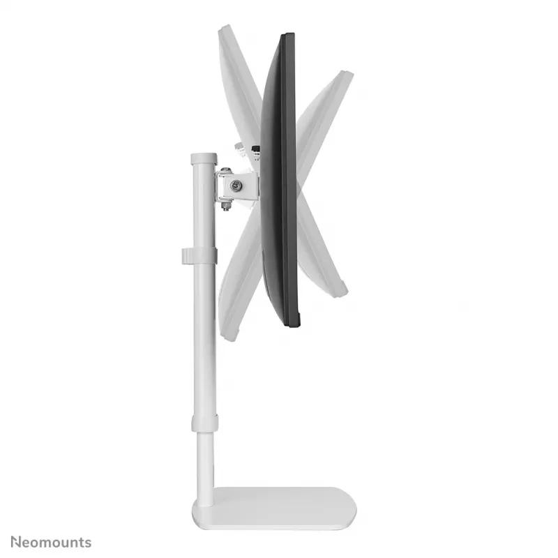 Neomounts FPMA-D890WHITE Monitora statīvs 10-30 collām, brīvi stāvošs, 6 kg, 25.4 cm (10 inch), 76.2 cm (30 inch), 100 x 100 mm, Balts