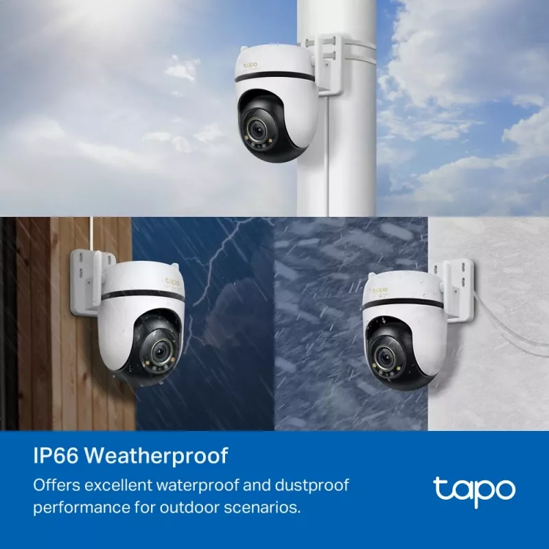 TP-Link āra Pan/Tilt drošības Wi-Fi kamera, 3K 5MP, 360°