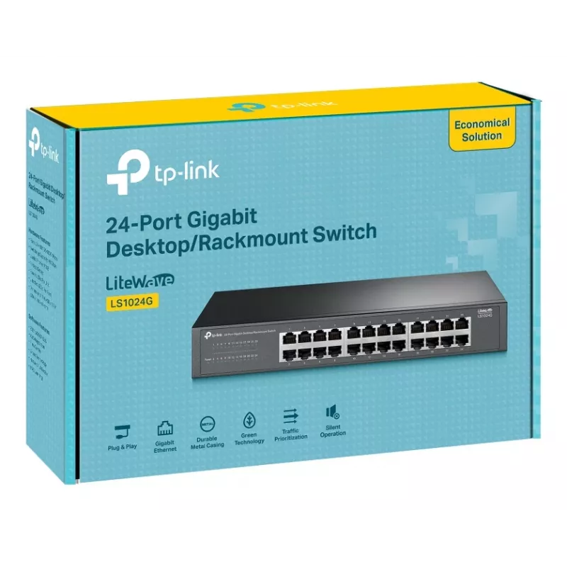TP-Link LS1024G tīkla slēdzis Nepārvaldāms Gigabit Ethernet (10/100/1000) Melns