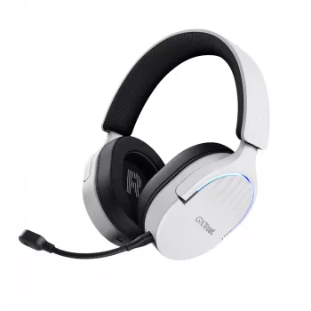 Trust GXT 491W FAYZO Bezvadu un vadu spēļu austiņas Over-Ear, USB-C, Bluetooth, Melns/Balts