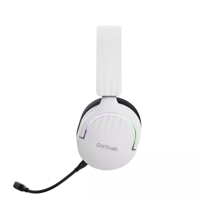 Trust GXT 491W FAYZO Bezvadu un vadu spēļu austiņas Over-Ear, USB-C, Bluetooth, Melns/Balts