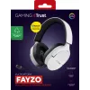 Trust GXT 491W FAYZO Bezvadu un vadu spēļu austiņas Over-Ear, USB-C, Bluetooth, Melns/Balts