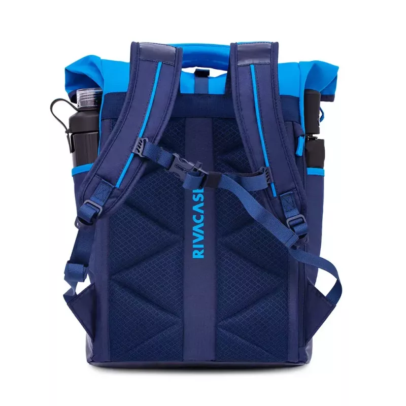 Mugursoma Rivacase Dijon 39,6 cm (15,6 inch) Zila 1 Nodalījums Rokturis Plecu Siksna