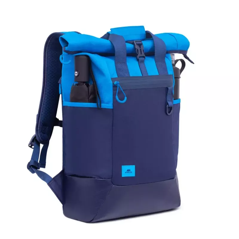 Mugursoma Rivacase Dijon 39,6 cm (15,6 inch) Zila 1 Nodalījums Rokturis Plecu Siksna