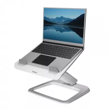Fellowes Hana LT klēpjdatora statīvs - regulējams, līdz 19 collām, 4.5 kg, balts