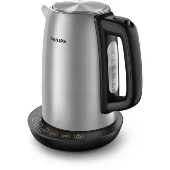 Elektriskā tējkanna Philips HD9359/90 1,7 L, 2200 W, nerūsējošā tērauda korpuss, melna metāliskā krāsa