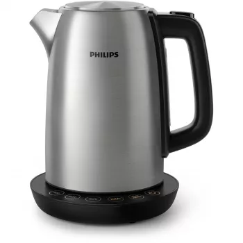 Elektriskā tējkanna Philips HD9359/90 1,7 L, 2200 W, nerūsējošā tērauda korpuss, melna metāliskā krāsa