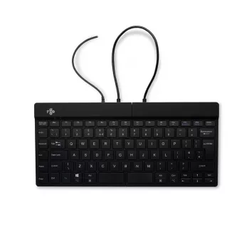 R-Go Tools ergonomiskā tastatūra R-Go Split Break v2 ar pārtraukuma programmatūru, ergonomiska sadalīta tastatūra, QWERTY (UK), vadu, melna