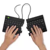 R-Go Tools ergonomiskā tastatūra R-Go Split Break v2 ar pārtraukuma programmatūru, ergonomiska sadalīta tastatūra, QWERTY (UK), vadu, melna
