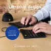 R-Go Tools ergonomiskā tastatūra R-Go Split Break v2 ar pārtraukuma programmatūru, ergonomiska sadalīta tastatūra, QWERTY (UK), vadu, melna