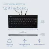 R-Go Tools ergonomiskā tastatūra R-Go Split Break v2 ar pārtraukuma programmatūru, ergonomiska sadalīta tastatūra, QWERTY (UK), vadu, melna
