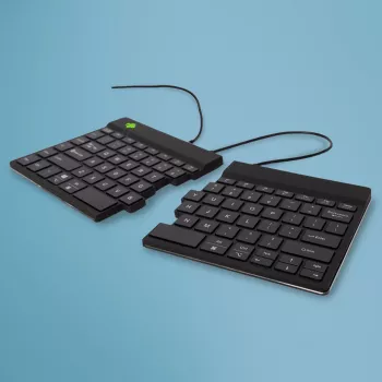 R-Go Tools Ergonomic tastatūra R-Go Split Break v2 ar pārtraukuma programmatūru, ergonomiska sadalīta tastatūra, QWERTY (US), Vadu, melna