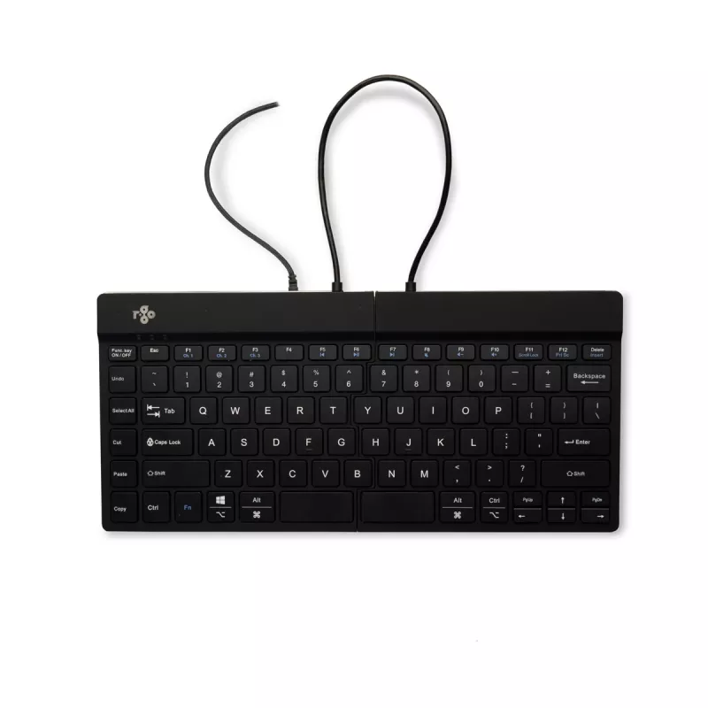 R-Go Tools Ergonomic tastatūra R-Go Split Break v2 ar pārtraukuma programmatūru, ergonomiska sadalīta tastatūra, QWERTY (US), Vadu, melna