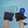 R-Go Tools Ergonomic tastatūra R-Go Split Break v2 ar pārtraukuma programmatūru, ergonomiska sadalīta tastatūra, QWERTY (US), Vadu, melna
