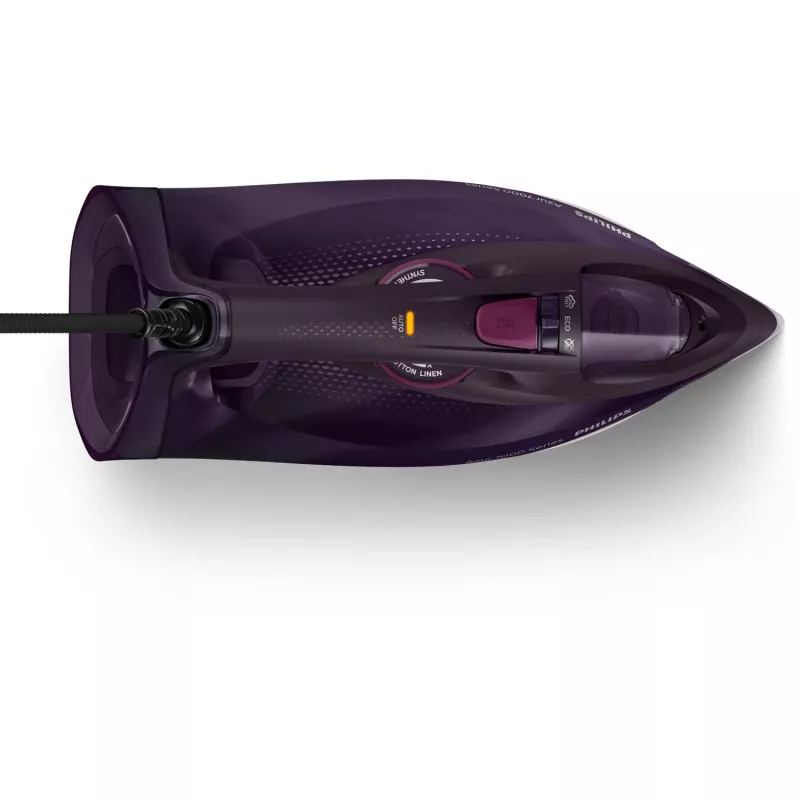 Philips 7000 sērijas DST7061/30 tvaika gludeklis ar SteamGlide Elite zoli, 3000 W, violets