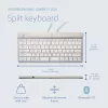 R-Go Tools ergonomiskā tastatūra R-Go Split Break ar pārtraukuma programmatūru, ergonomiska sadalīta tastatūra, QWERTY (US), Bluetooth, balta