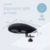 R-Go Tools R-Go Split roku balsts, ergonomisks, divdaļīgs, regulējams, simetrisks, ar mīkstu putuplastu, melns