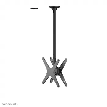 Neomounts FPMA-C340DBLACK Divu monitoru/TV griestu stiprinājums 32-75 collas - h 106-156 cm