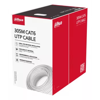 Dahua Technology PFM920I-6UN-C-V2 tīkla kabelis 305 m Cat6 U/UTP balts