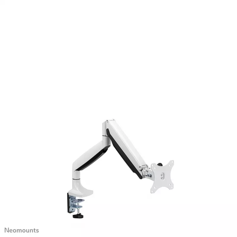 Neomounts NM-D750WHITE monitora roka 10-32 inch - gāzes atspere, Clamp/Grommet, 9 kg, 25.4 cm (10 inch), 81.3 cm (32 inch), 100 x 100 mm, Balta