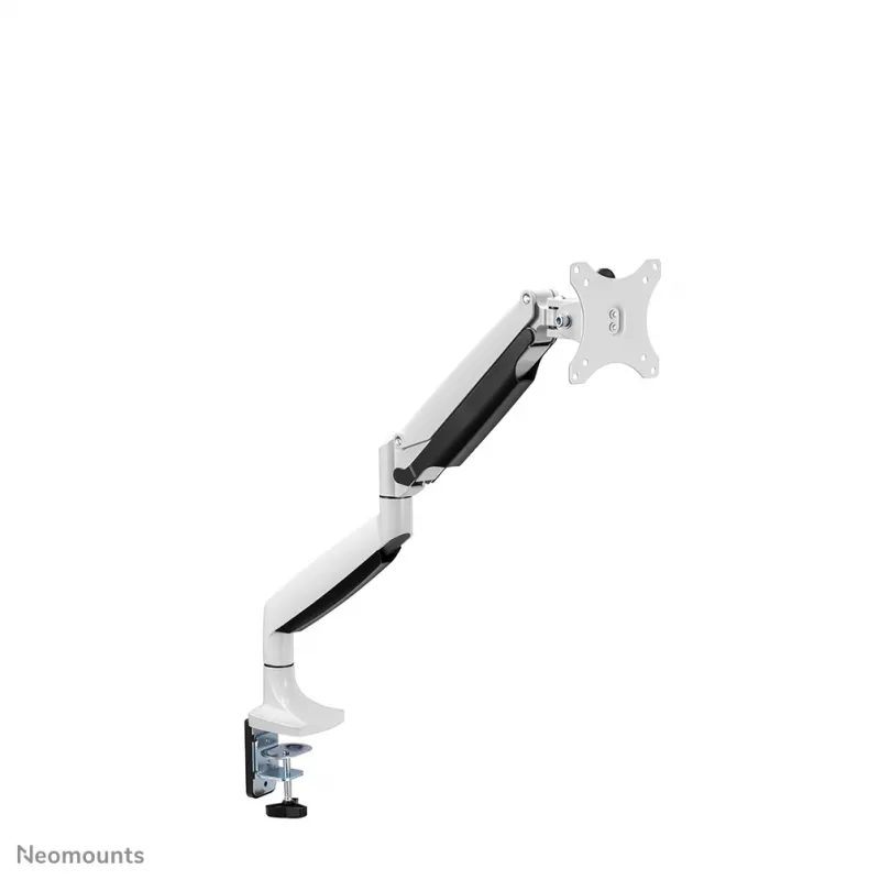 Neomounts NM-D750WHITE monitora roka 10-32 inch - gāzes atspere, Clamp/Grommet, 9 kg, 25.4 cm (10 inch), 81.3 cm (32 inch), 100 x 100 mm, Balta