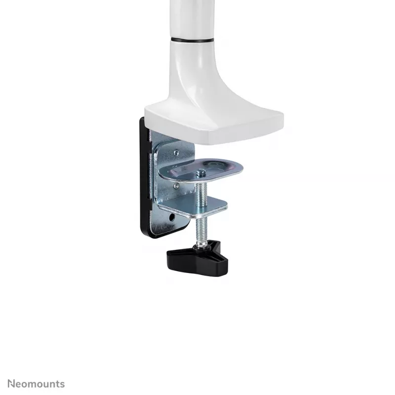 Neomounts NM-D750WHITE monitora roka 10-32 inch - gāzes atspere, Clamp/Grommet, 9 kg, 25.4 cm (10 inch), 81.3 cm (32 inch), 100 x 100 mm, Balta