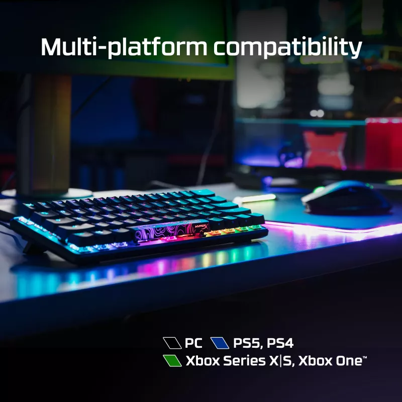 HyperX Alloy Origins 60 - Mehāniskā spēļu tastatūra - HX Red (US izkārtojums)