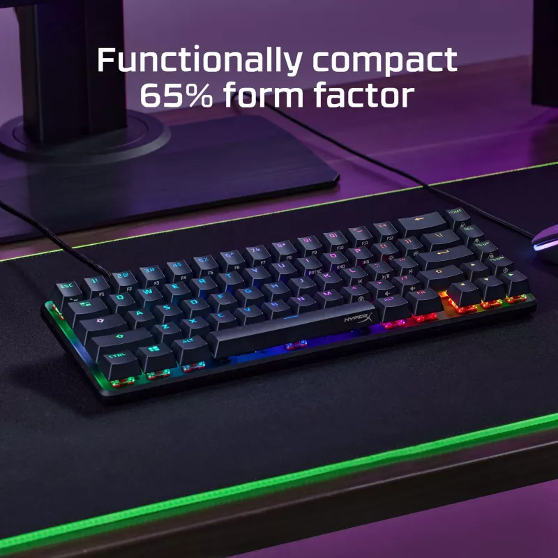 HyperX Alloy Origins 65 - mehāniskā spēļu tastatūra - HX Red (ASV izkārtojums)
