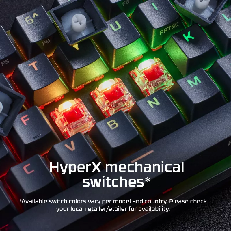 HyperX Alloy Origins 65 tastatūra 4P5D6AN#UUW, ziemeļvalstu taustiņu izkārtojums