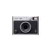 Fujifilm Instax Mini Evo momentkamera ar drukāšanu — 1/5 collu CMOS 2560×1920, 3 collu TFT, aizvars 1/8000–0.25 s, iebūvēts zibspuldze, 285 g, sudrabs/melns