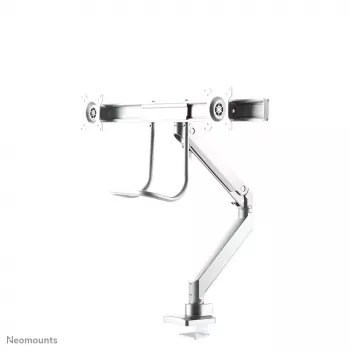 Neomounts NM-D775DXWHITE monitora roka 10-32 collas - gāzes atspere - Topfix - 180° apturēšana
